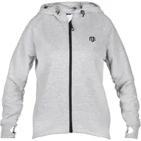 MOROTAI Urheilullinen collegetakki 'Comfy Performance' vaaleanharmaa / musta