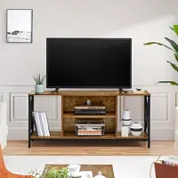 24.Se TV-taso 106 cm – TV-taso hyllyillä, teollinen TV-kaappi enintään 45 tuuman televisiolle