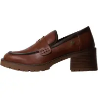 Xti for woman. 14608403-CAMEL Light brown moccasins 146084 (41), 5 to 8 cm, None, Casual, Classic