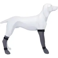 Trixie - Protective Sock Silicon M 8 cm/35 cm Grey - Koirat - Koiran vaatteet ja kengät - Koiran kengät ja tassunsuojat