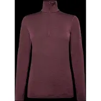 Icebreaker W 200 Oasis Ls Half Zip - Burgundy - S