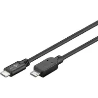 Goobay USB-C - Micro-USB OTG -kaapeli - 0.6m - musta