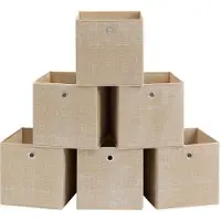 Songmics 6 laatikon setti 30x30x30cm, beige