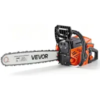 Vevor -bensiinimoottorisaha 508 mm 58CC 2,2 kW 2-tahtimoottorilla, bensiinimoottorisaha puun kaatamiseen, puiden karsimiseen ja maanraivaukseen, kaasulla synkronoitu rikastin, sähkömoottorisaha luistam