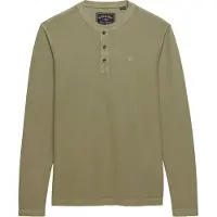 Superdry Waffle Long Sleeve Henley Pitkähihainen T-paita