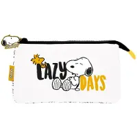 Grupo Erik Editores - 3-compartment pencil case from the Lazy Days collection