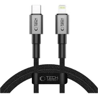 TechProtection UltraBoost DNA USB-C / Lightning PD27W/3A Cable 100 cm - Grey