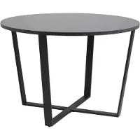 Actona Ruokapöytä AMBLE D110xH75cm, musta marmori, 4