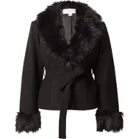 Vila Vimetil L/S Belted Short Coat/Ka - Black - 40