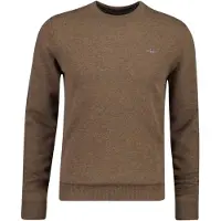 Gant Superfine Lambswool C-Neck - Brown - XL