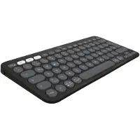 Logitech Pebble Keys 2 K380s Wireless Keyboard - Tonal Graphite - Näppäimistö - Englanti (UK) - Harmaa