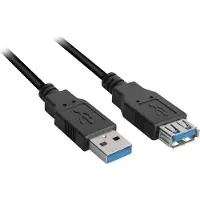 Sharkoon - USB extension cable - USB Type A to USB Type A - 1 m