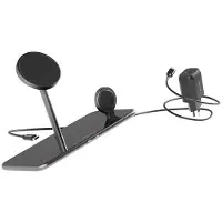 EPICO Mag+ Glass Charging Stand MagSafe compatible - black