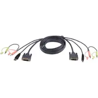 Aten – KVM cable DVI-DL/2x3.5mm/USB A-DVI-DL/2x3.5mm/USB B, ma-ma, 1.8m (2L-7D02UD)