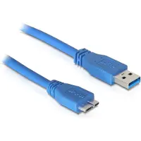 DeLOCK – USB 5 Gbps Cable Type-A male to Type Micro-B male 5 m blue (83502)