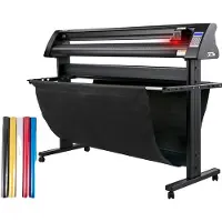 Vevor -vinyylileikkuri, 1350 mm:n vinyyliplotteri, LED-näytön plotterileikkuri, puoliautomaattinen sisäänrakennettu optinen silmä, yhteensopiva SignMaster-ohjelmiston kanssa Windows-järjestelmälle ja j