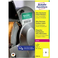 Avery L7916-10, Valkoinen, Suorakulmio, Kiinteä, 210 x 148 mm, A4, Universaali