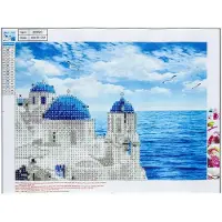 Centrum Diamond Painting 30*40cm. HOUSES AND SEA
