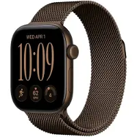 Apple Watch Series 12 GPS + Cellular 42 mm tumma pronssi alumiini, tumma pronssi Milanolaisranneke