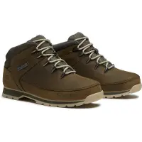 Timberland for man. TB0A2K84AKA1 Leather Boots Euro Sprint Mid brown greenish brown (41), Flat, Laces, Casual, Outdoor