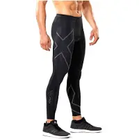 2XU Men's MCS Run Compression Tights Black/Black Reflective Urheiluhousut ST