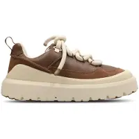 Ugg for man. 1170910 Brown leather Heritage Utility sneakers (43), Flat, Laces, Casual
