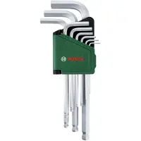 Bosch Kuusiokoloavain 1600A032V1; 1,5-10 mm; 9 kpl.