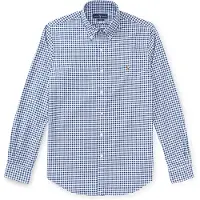 Ralph Lauren Slim Fit Gingham Oxford Shirt - Blue - XL