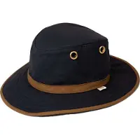 Tilley TWC7 Outback Waxed Cotton Navy/Tan 7 3/8 (59cm)