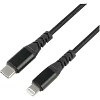 Dacota Platinum USB-C - Lightning kaapeli 3M, musta