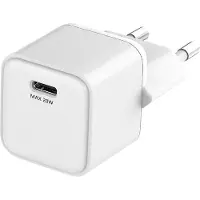 Dacota Platinum 20 W GaN USB-C pikalaturi 1 Portti, valkoinen