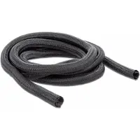 DeLOCK – Braided Sleeve self-closing 2 m x 19 mm black (18855)