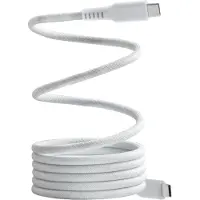 Dacota Platinum magneettinen USB-C – USB-C -kaapeli 1,5 m, valkoinen