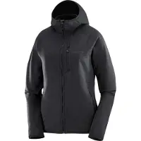 Salomon Women's Essential Lightwarm Hoodie Deep Black Välikerrastopit Deep Black/ XL