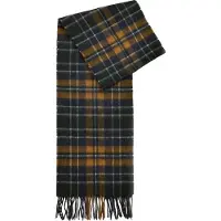 Barbour Unisex New Check Scarf Forest/Bronze Brown Kaulaliinat One Size
