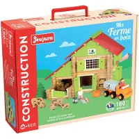 Jeujura Playset Jeujura My Wooden Farm (180 Kappaletta)