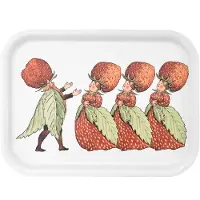 Design House Stockholm The Strawberry Family Tray - Red - 20X27CM