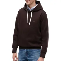 Tommy Hilfiger Collegepaita 'ESS SEASONAL' kastanjanruskea / valkoinen