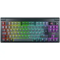 Cherry XTRFY MX 8.3 TKL Wireless, Langallinen & langaton, USB + RF Wireless + Bluetooth, Mekaaninen, QWERTZ, RGB LED, Harmaa (G80-3883HJADE-22)