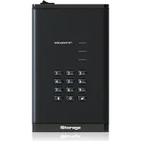 ISTORAGE diskAshur PRO³ - hard drive - 4 TB - USB 3.2 Gen 1 - TAA Compliant - Ulkoiset kovalevyt - 4TB - musta