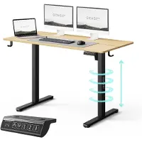 Sense7 Biurko NOJO LIGHT Jasnobrązowo-sortti 120 cmx60 cm