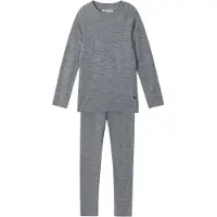 Reima 2-osainen Kinsei Pohjakerros Asettaa Meleerattu harmaa 80 cm Harmaa 80 cm Pojat, Tytöt