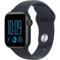 Apple Watch SE 3 GPS + Cellular, musta Urheiluranneke S/M 40mm