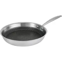 Resto paistinpannu 95348 Ø28 h=5,5 cm, syvyys 210 mm, leveys 280 mm, ruostumattomasta teräksestä valmistettu kahva, soveltuu induktioliedelle