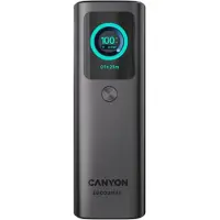 Canyon OnPower 265 20.000 mAh 165W, tummanharmaa - 20000 mAh