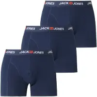 Jack & Jones Bokserishortsit 'JACCORP' laivastonsininen / punainen / valkoinen