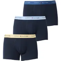 Tommy Hilfiger Underwear Bokserishortsit 'Essential' kerma / marine / laivastonsininen / vaaleansininen