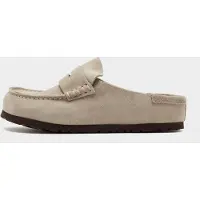 Birkenstock for woman. 1029675 Naples Wrapped Leather Clogs (Regular Fit) taupe (38), Flat, None, Casual