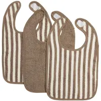 Meyco Baby Fat Stripe Kuolalappu 3 Yksiköt