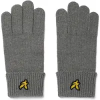 Lyle & Scott Cotton Merino Gloves - Grey - ONE SIZE